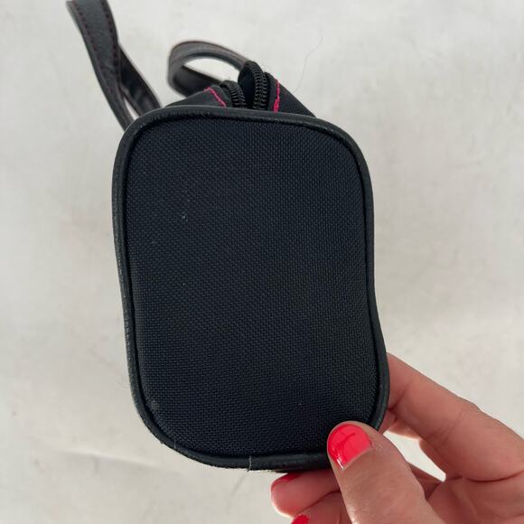 Tommy Hilfiger Vintage Mini Duffle Bag Purse Black Pink - Picture 7 of 10